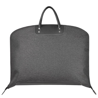 ZARLOO 40" Premium Carry-On Garment Bag for Travel & Closet Storage - Foldable, Lightweight Leather Suit Bag for Men Women - Waterproof & Wrinkle-Free Protection for Suits, Dresses & Coats (Black)