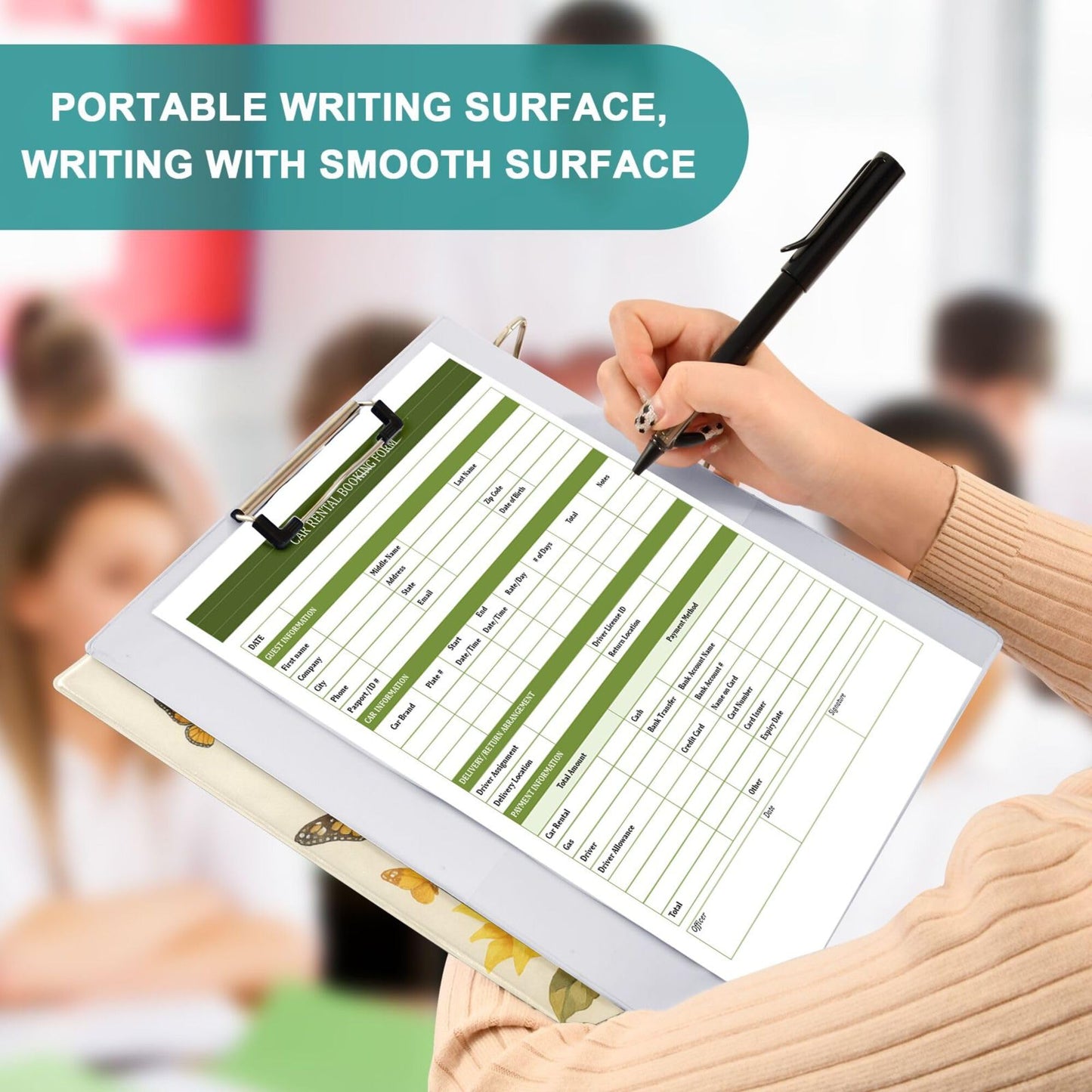 Horse Round Ring Binders 1.5 Inch Butterfly Sunflower 3 Ring Clipboard Binder for Office School Work Supplies File Folder Document 200 Sheet Capacity Easy Open
