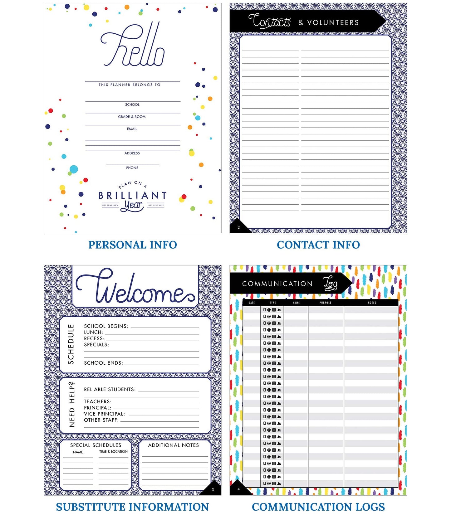 Carson Dellosa Sparkle and Shine Teacher Planner 2026-2027, Undated Holographic 8" x 11" Lesson Plan Book, Stickers, Class Schedule, Weekly Calendar School Supplies, Homeschool, Classroom Must Haves