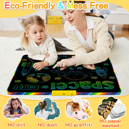 16 Inch 2-in-1 LCD Writing Tablet for Kids with Magnetic Whiteboard Back,Double-Sided Drawing & Learning Board, Reusable Doodle Pad for Toddlers,Educational Toy for Travel & Preschool