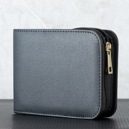 Lanxivi Fountain Pen Roller Pen Pu Leather Case for 12 Pens (Black)