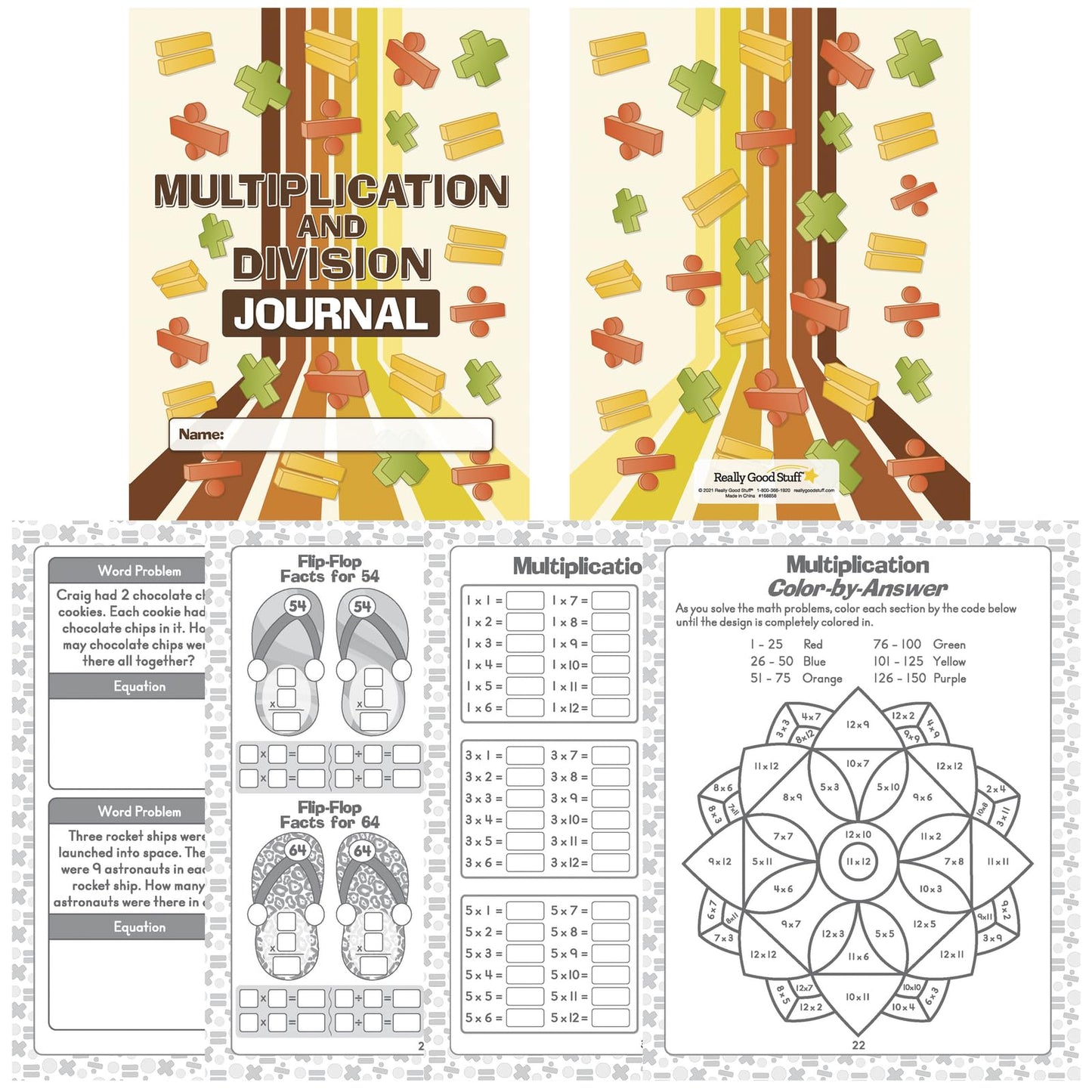 Really Good Stuff Family Engagement Math – Practice, Solve & Play Pack - Fourth Grade