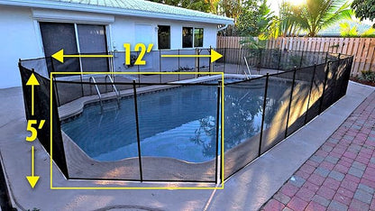 Safety Fence for In Ground Pool Size: 5', Black