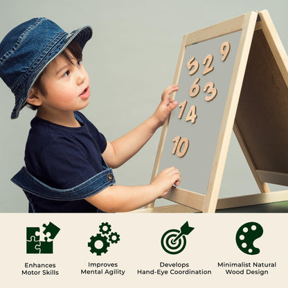 Leaping Learning Wooden Magnetic Numbers - Fun & Educational Magnetic Numbers for Kids - Ideal for Toddlers, Preschoolers, Students - Great for Home Learning, Classroom, Refrigerators & School Boards