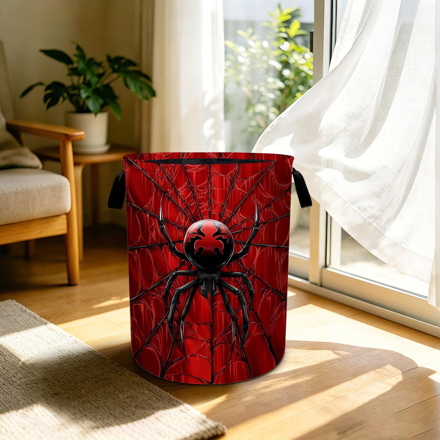 Halloween Laundry Basket Foldable Laundry Hamper With Handles Clothes Storage Bucket Organizer Laundry Bag For Bedroom Bathroom Laundry Storage 19.6 x 15.7