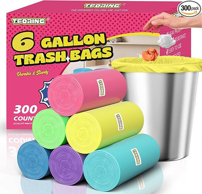 300 Count 6 Gallon Trash Bags
