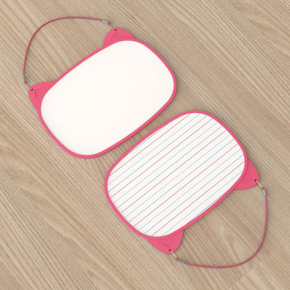 Small White Board, Small White Board 12x9 with 5pcs Dry Erase Markers, Double Sided Lapboard with Lines, Mini Hanging Whiteboard for Office (Pink)