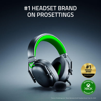 Razer BlackShark V3 X HyperSpeed Wireless Gaming Headset for Xbox: 50mm Drivers - Cardioid Mic - 2.4 GHz, Bluetooth, USB - Works with PC, Mac, PS5, Nintendo Switch - Long Battery Life - Black