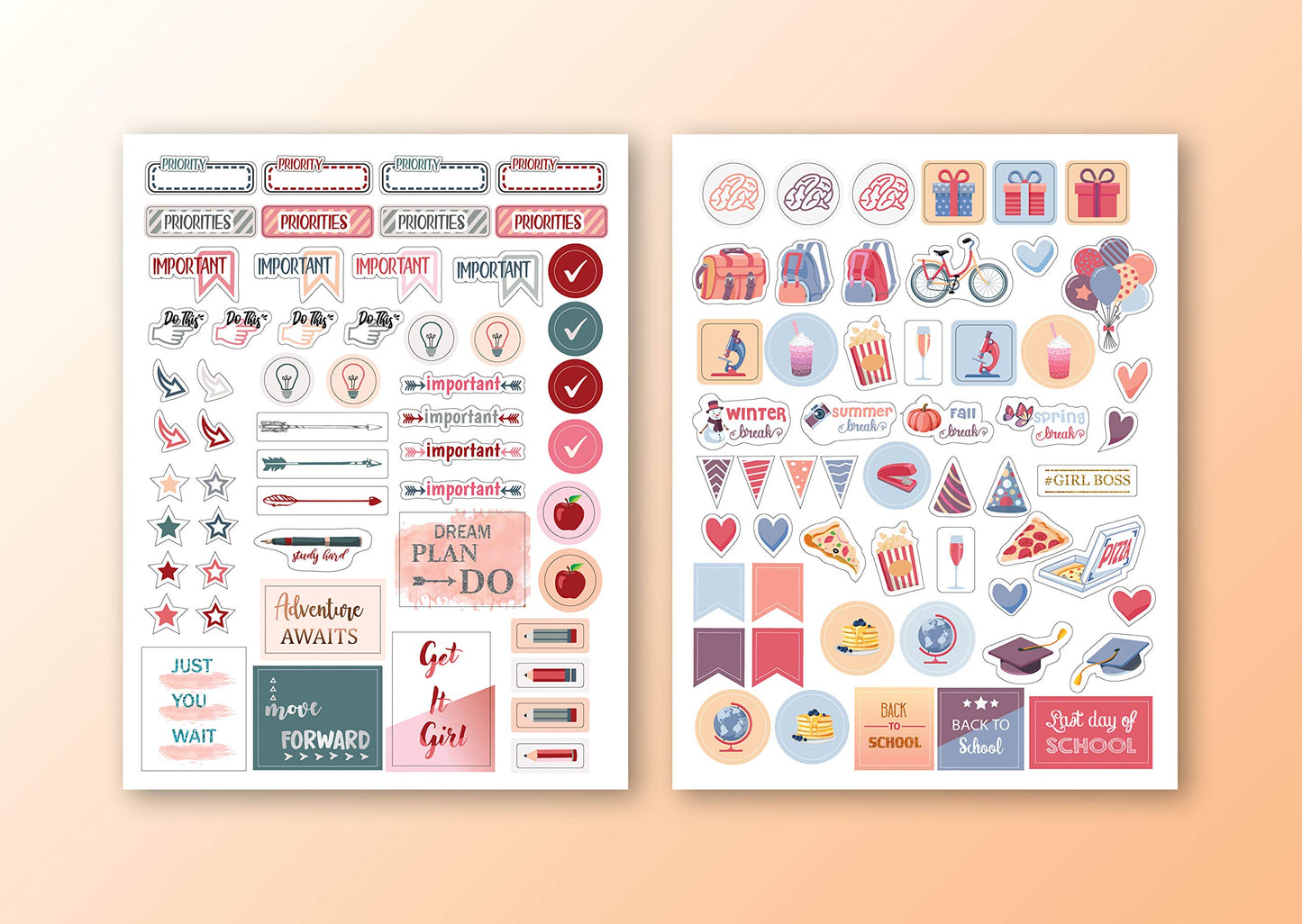 Lamare Planner Stickers for Students and College Stickers for Journaling