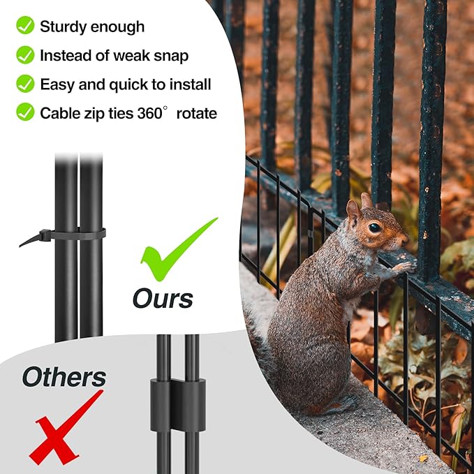 45.33ft(L) X 13inch(H) Animal Barrier Fence, 32 Panels No Dig Fences for Rabbit, Dog Digging Defense Ground Bottom Blockers, Rustproof Metal Border for Garden Outdoor Patio Landscaping