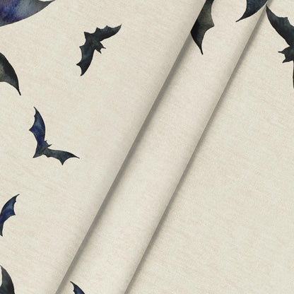 Horaldaily Halloween Tablecloth 70x70 Inch Round, Bats Washable Table Cover for Party Picnic Dinner Decor