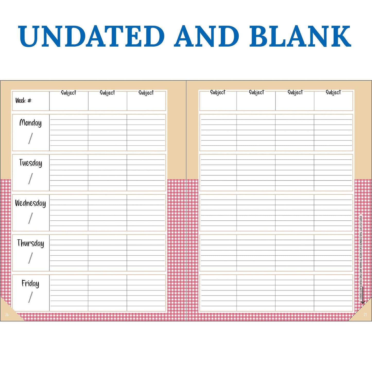 Carson Dellosa Education Teachers Plant Seeds That Grow Together 128-Page Teacher Planner, Undated 8"x11" Lesson Plan Farmers Market Themed Book With Stickers, Class Schedule, Weekly Calendar, Classroom Must Haves, Homeschool Essentials, School Supplies