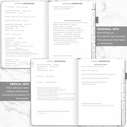 Clever Fox End of Life Planner – Final Arrangements Organizer for Beneficiary, Will Preparation, Last Wishes & Funeral Planning, A4 (Gray)