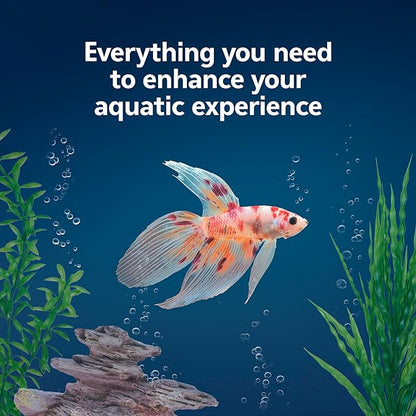Aqueon BettaBow with Quick Clean Technology Aquarium Kit, Freshwater, Betta Fish, 1-Gallon, Black