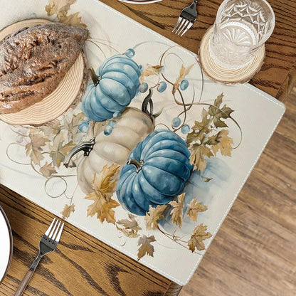 Linen Halloween Pumpkin Table Runner Seasonal Fall Vine Harvest Dinning Kitchen Table Decor for Home Party Holiday Decoration 13x90 Inch