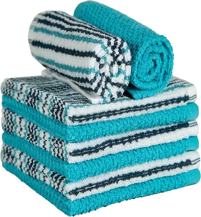 Bumble Premium Dish Cloths Towel 12"x12" | 100% Natural Ring Spun Cotton Tea