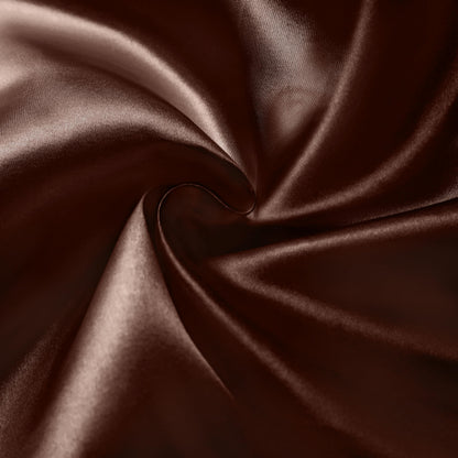 VACVELT 50 Pack Chocolate Brown Satin Napkins 20x20 Inch Wedding Decorative Dinner Square Table Napkins for Restaurant Graduation Party