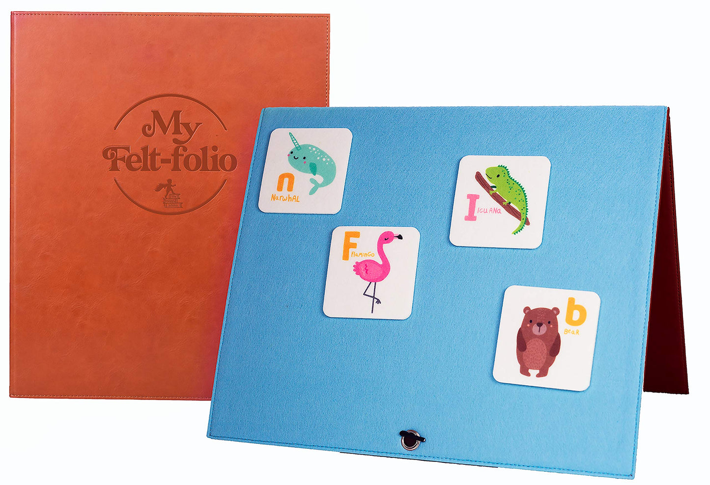 Foldable Felt Flannel Board - 14 x 23" Freestanding Quiet Book for Toddlers and Story Sets | Story Board for Kids Playtime | Use for Preschool Classroom and Homeschooling