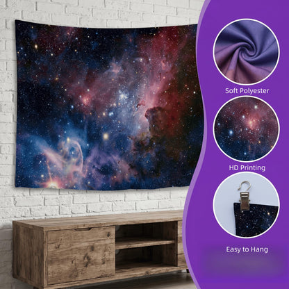 goodbath Space Tapestry, Universe Star Galaxy Tapestries Wall Hanging for Bedroom Living Room Dorm, 60" x 50",Colorful