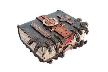 UGEARS Harry Potter The Monster Book of Monsters - 3D Wooden Puzzle for Adults, Mechanical Wooden Model Kit, DIY Building Craft Kit, Brain Teaser Puzzle, Collectible Book Design, Hobby Gift for Adults