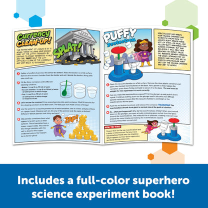 Learning Resources STEM Explorers Superhero Science!, Critical Thinking, Experiments for Kids, Magnets for Boys and Girls, Ages 6+,21 Pieces