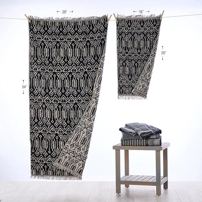 SKL Home Nador Jacquard Bath Towel