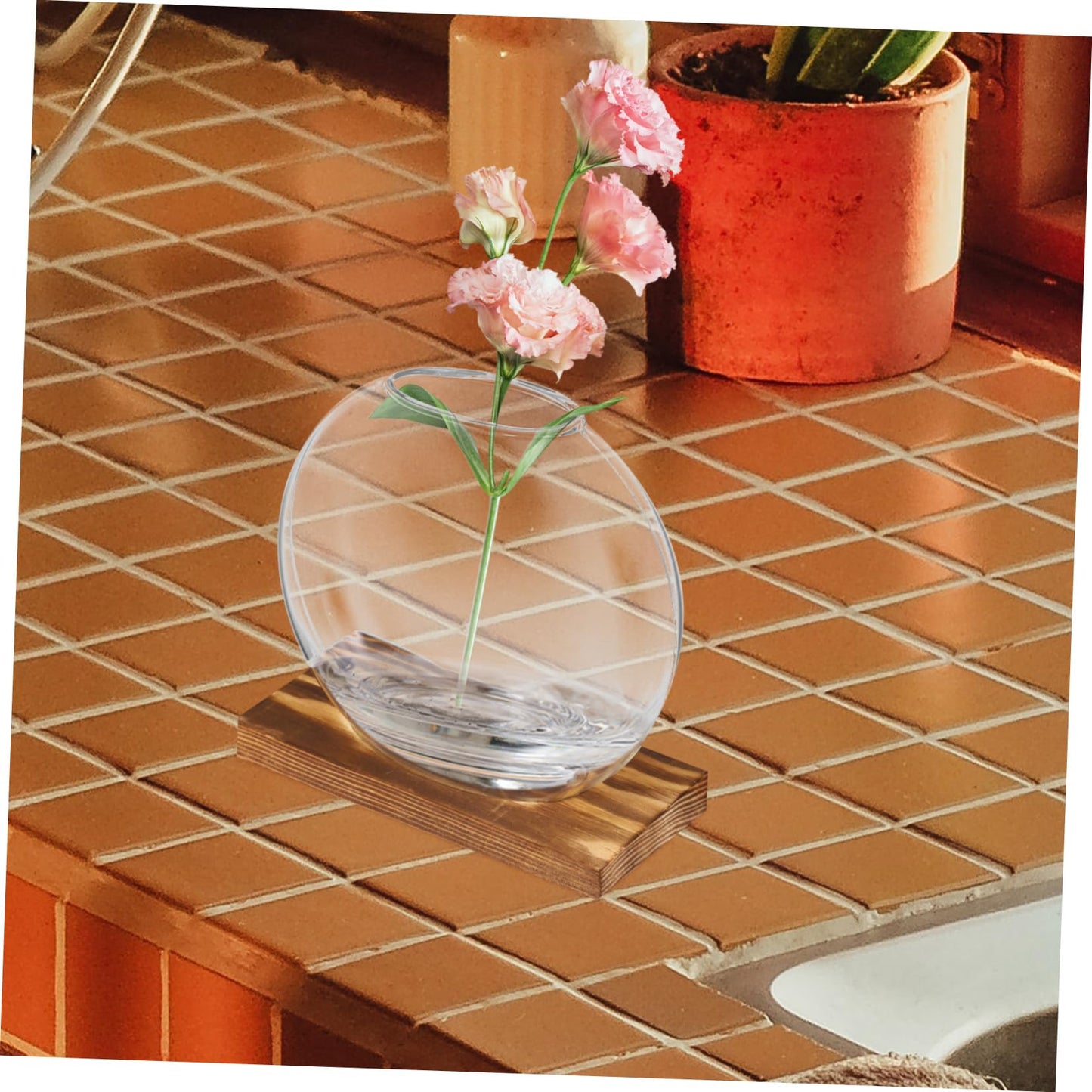 BESPORTBLE 4sets Glass Plant Terrarium Wall Garden Indoor Decorative Plant Vase for Home Decor