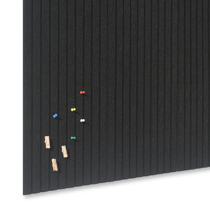 YOUDEFUL Large Cork Board Alternative-12 Pcs Self-Adhesive Felt Bulletin Board Tiles, Felt Pin Board Cork Board Tiles for Home Office Wall Decor, Tack Board 47"x35" (Black