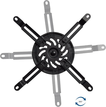 VIVO Extending Ceiling Projector Mount, Height Adjustable Projection, Up to 12.5 inch Mounting Range with 1.5 inch Mini Projector Range, Black, MOUNT-VP02B