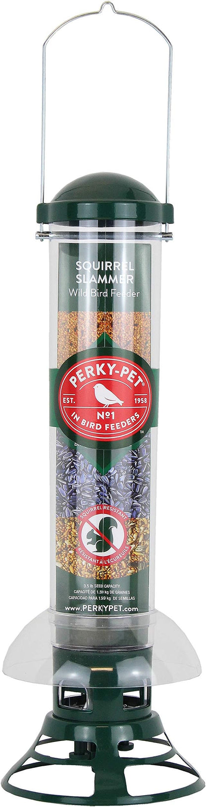 Perky-Pet 5141-2 Squirrel Slammer Wild Bird Feeder , Green