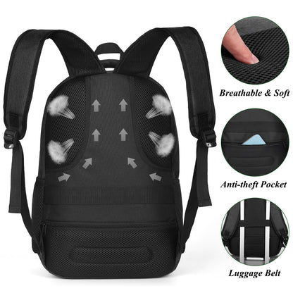 YAMTION Backpack for Men and Women,School Backpack for Teenager,15.6 inch Laptop Bookbag with USB Charging port for Business Work College Travel Trip