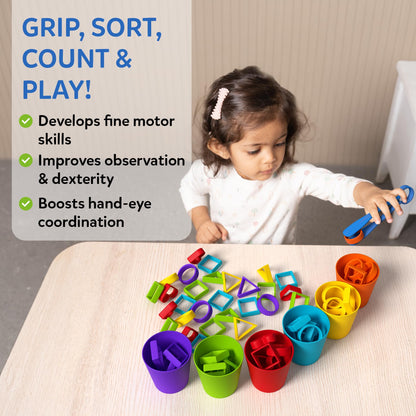 Skillmatics Silicone Rainbow Sorting Game - Learning & Educational Toy, Sorting, Counting & Sequencing Skills, Gift for Toddlers & Preschoolers Ages 3, 4, 5, 6