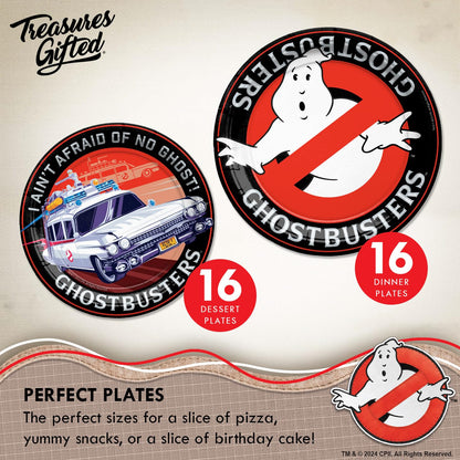 Treasures Gifted Officially Licensed Ghostbusters Party Decorations Serves 16 Guests - Complete Set Ghostbusters Birthday Decorations - Ghostbusters Party Supplies, Ghostbusters Plates & More