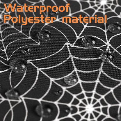 QIALETS 60x120 Inch Halloween Tablecloth Black Spider Web Hollow Bat Cobweb Table Covers for Outdoor Indoor Party Decorations