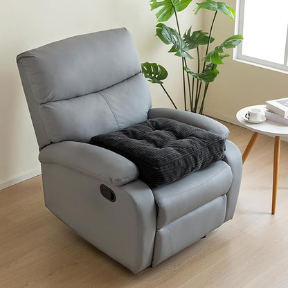 Tufted Corduroy Recliner Seat Cushion for Elderly, High Density Foam Large Square Seat Cushion for Recliner Chair, Floor Pillow, Office Chair, Car, No Pressure on Thighs, 20x20x4