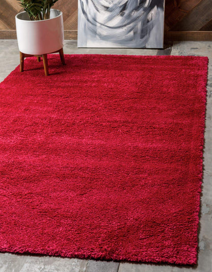 Unique Loom Solo Collection Area Rug - Calabasas (3' 3" x 5' 3" Rectangle, Red)