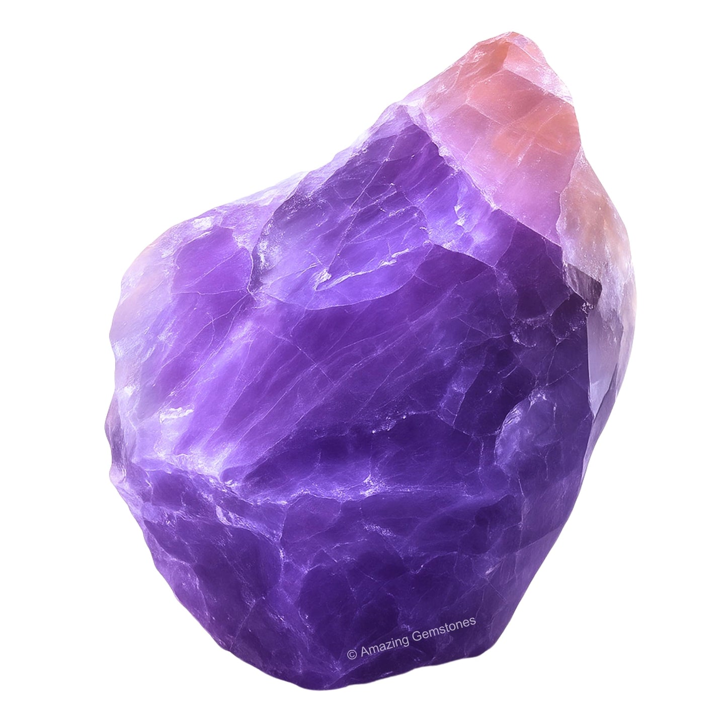 Amazing Gemstone Amethyst Raw Crystals and Healing Stones, Natural Rocks for Tumbling - DIY Raw Stones and Crystals, 2 Pieces