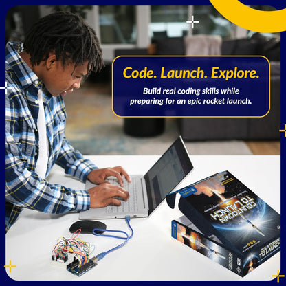 LINGO Countdown to Launch STEM Coding Kit - Build, Code & Explore Rocket Launch Concepts - Science Kits for Ages 13+ Years for Birthdays & Holidays