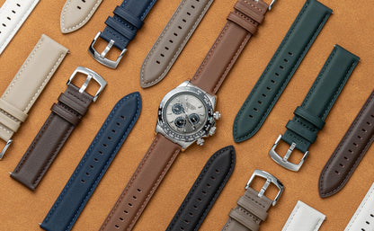 CORROPELLE Leather Watch Band Strap Quick Release, Soft Padded Top Grain Nappa Leather Wrist band for Men Women, Choice of Width 18mm 19mm 20mm 21mm 22mm Replacement band for Watch & Smartwatch