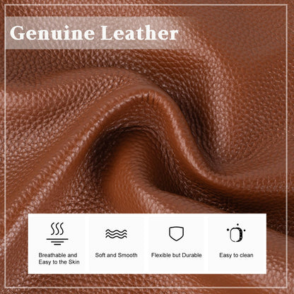 befen Genuine Leather Crossbody Bags for Women, Small Leather Shoulder Purse for Women with RFID Blocking Card Slots, Trendy Brown Cell Phone Wallet Purses for Travel and Daily Use, Cognac Brown