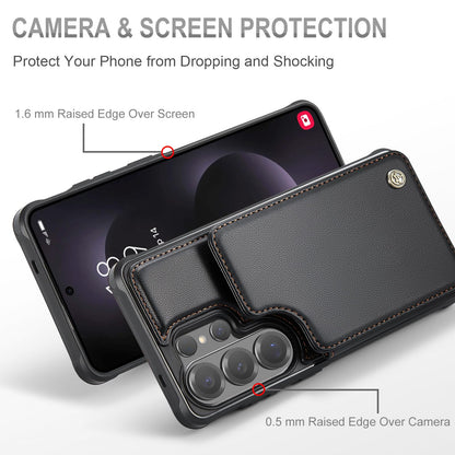 Vinich for Samsung Galaxy S26 Ultra Wallet Case with Card Holder, RFID Blocking Credit Slots Kickstand Shockproof Phone Cover for Women Men, Black