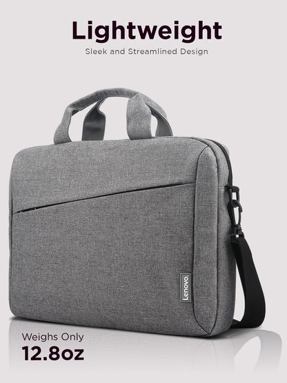 Lenovo Laptop Carrying Case T210, 15.6-Inch Laptop and Tablet, Sleek Design, Durable and Water-Repellent Fabric, Business Casual or School, GX40Q17231 Casual Toploader - Grey