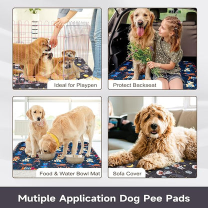 Paw Legend Washable Reusable Dog Pee Pads Super Absorbent (2 Pack) - Washable Reusable Puppy Training Pads | Quality Travel Pee Pads for Dogs | Absorbent and Odor Controlling