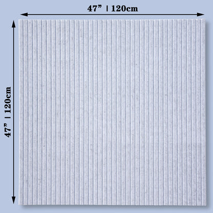 YOUDEFUL Large Cork Board Alternative-12 Pcs Self-Adhesive Felt Bulletin Board Tiles, Felt Pin Board Cork Board Tiles for Home Office Wall Decor, Tack Board 47"x35" (Light Grey