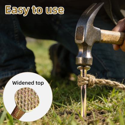 POSEOFFR Artificial Turf Stakes 6 Inch Spiral Galvanized Landscape Staples, Heavy Duty Weed Barrier Fabric Stakes for Paver Edging, Gardening Lawn Edging and More (100Pack)
