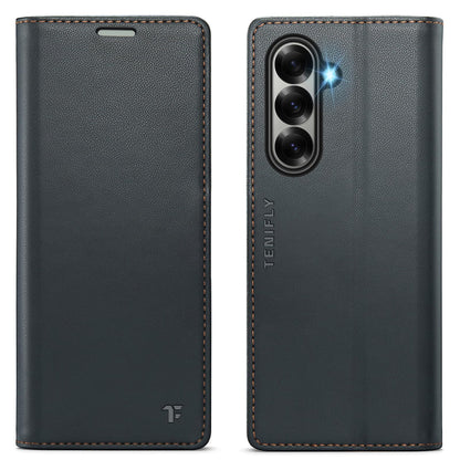 Tenifly for Samsung Galaxy Z Fold 7 Case Wallet with RFID Blocking Card Holder, PU Leather Kickstand Protective Flip Phone Cover Fit for Galaxy Fold 7 8.0", Black