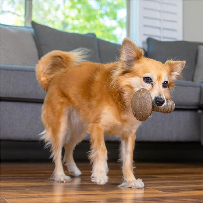 Pupstages Dogwood Mushroom Durable Dog Chew Toy, Peanut Butter Scent, Medium