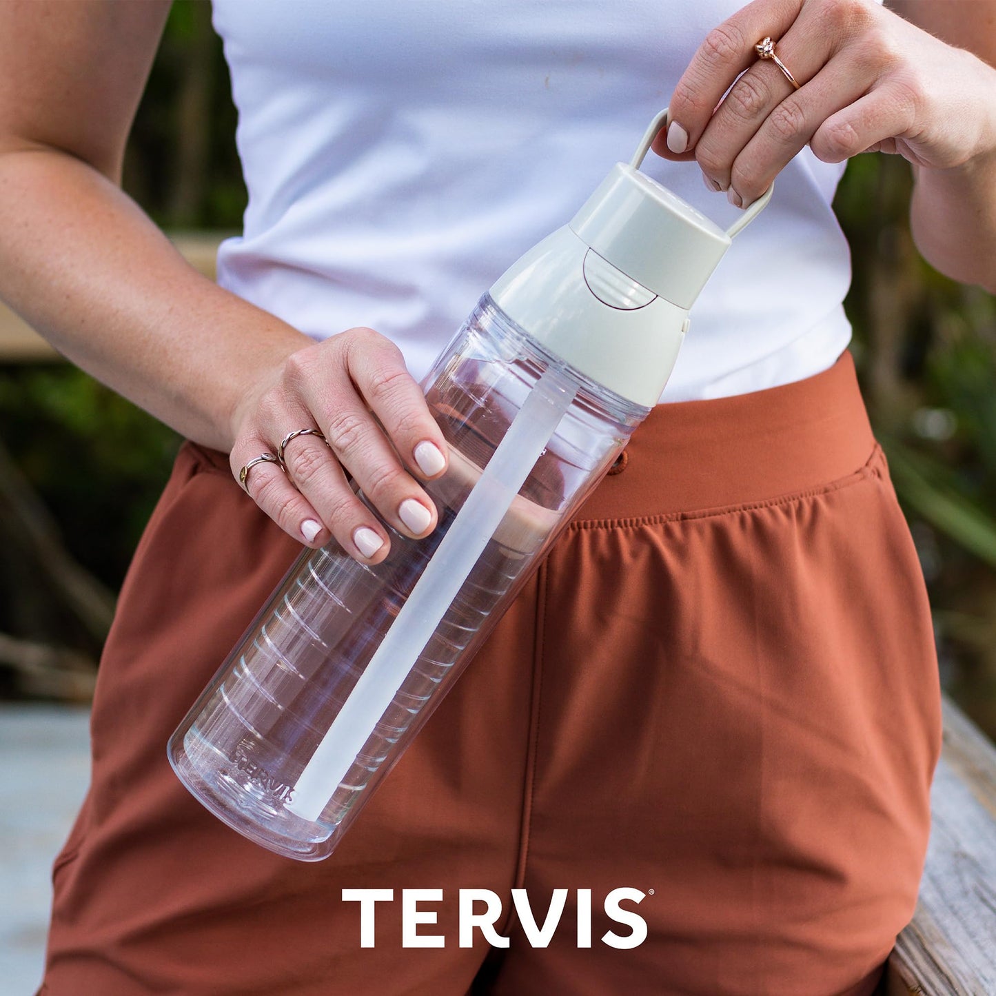 Tervis Venture Lite Ghostly Gathering Made in USA Double Walled Insulated Tumbler Travel Cup Keeps Drinks Cold & Hot, 24oz Water Bottle, Classic