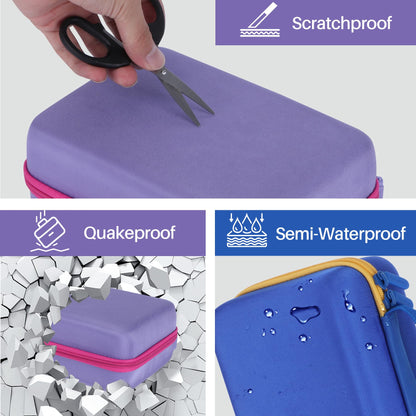 Lebakort Storage Case Compatible with LeapFrog Fridge Phonics Magnetic Letter Set (Purple+Pink Case)