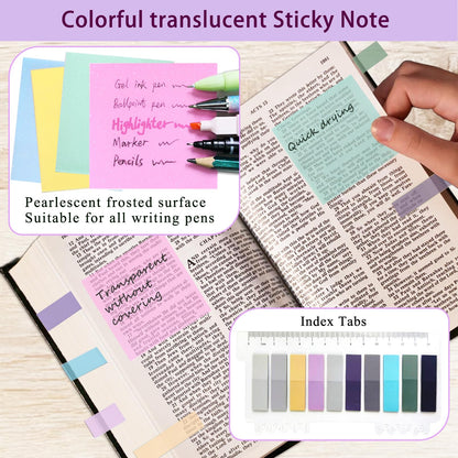 Bible Study Supplies Journaling Kit for Women,Office School Supply Set with Large Pen Case,Bible Study Journal Notebook,No-Bleed Highlighters and Pens,Sticky Notes,Bible Tabs Bookmark (purple)